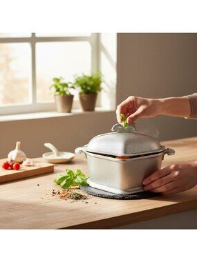 Vintage Guardian Service Aluminum Covered Casserole Dish With Lid